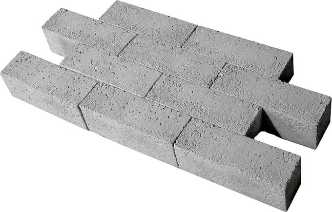 Oud hollandse stenen kleinplaveisel zonder vellingkant grijs 15 x 5...