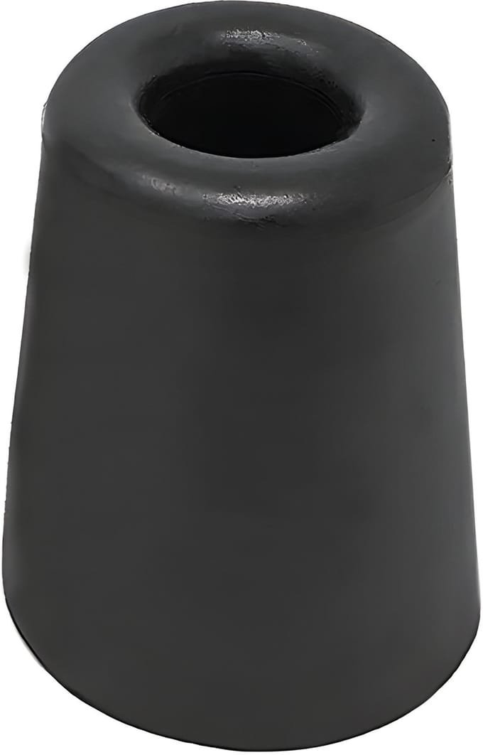 Deurstopper (4 cm diameter, 5 cm hoogte, zwart)