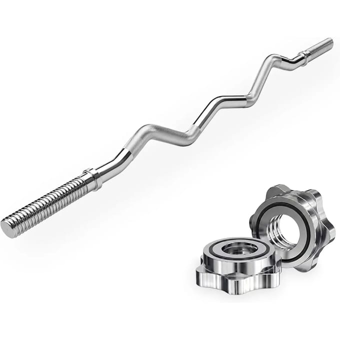VirtuFit Curlstang - EZ Halterstang - 120 cm - schroef - 30 mm