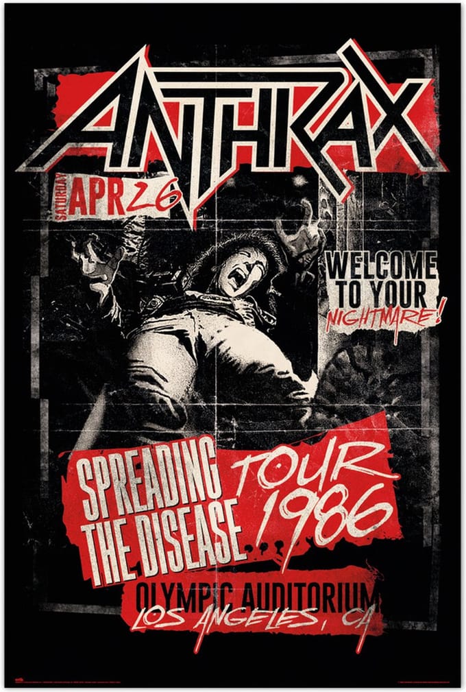 Anthrax Spreading the Disease 1986 - Maxi Poster - 61 x 96.5 cm
