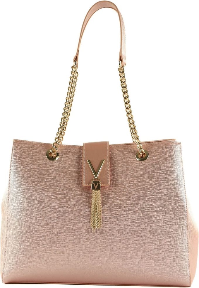 VALENTINO Schoudertas Divina Shoulder Bag Rosa Metallizato Roze