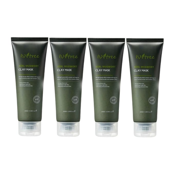 Isntree - Real Mugwort Clay Mask (4elk) Set
