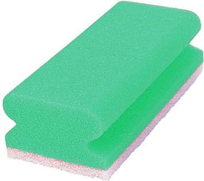 MAUS schuurspons met greep groen 100 stuks - 4 kleuren leverbaar