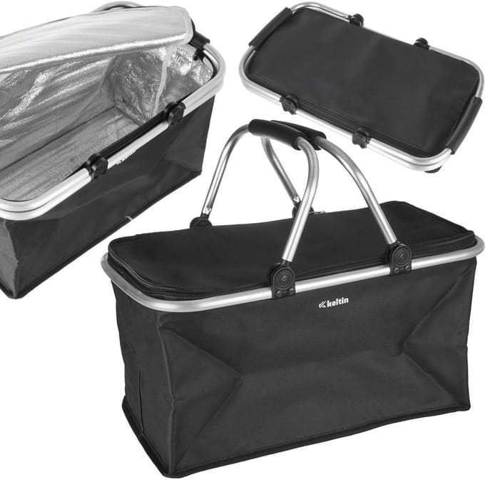 Keltin Opvouwbare thermische picknickmand - 30L - Aluminium frame - 45x27x22 cm