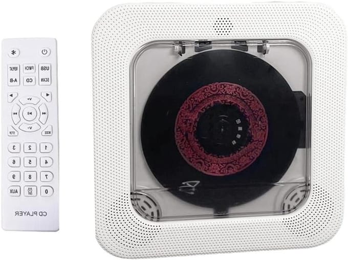 Muziekspeler - CD speler - Thuis luisteren - Bluetooth HiFi speaker - Draagbaar - Wit