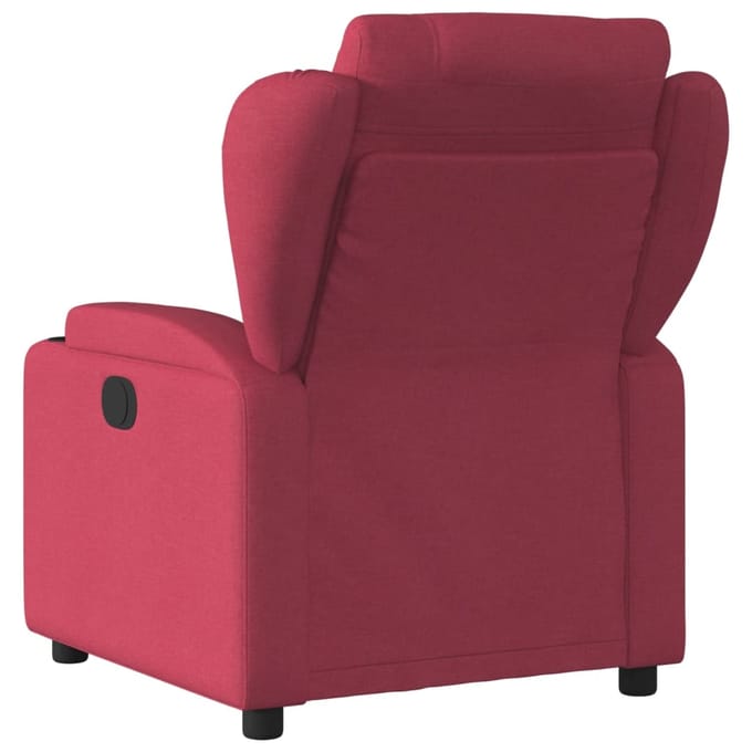 vidaXL - Fauteuil - verstelbaar - stof - wijnrood