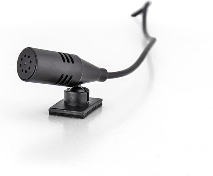 Caliber Microfoon Autoradio - Universele microfoon voor autoradio - 3,5mm jack aansluiting - Kleur Zwart (RADIO-MIC)