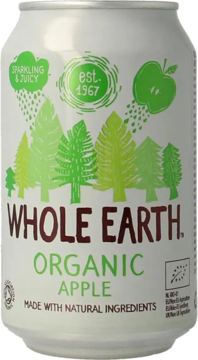 Whole Earth Sparkling apple biologisch 330 ml