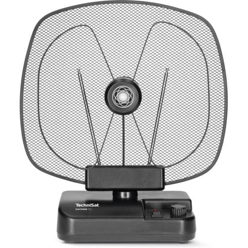 TechniSat Digitenne TT2 Actieve DVB-T/T2 omnidirectionele antenne Binnen, Stationair, Thuis Versterking: 30 dB Zwart