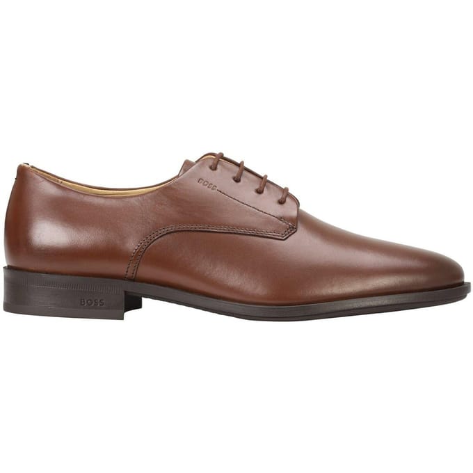 Boss Heren Colby Leren Derby Schoenen (Bruin)