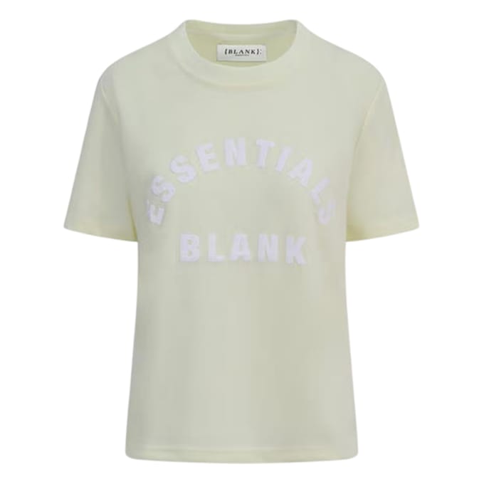 Blank Essentials Dames/Dames Oversized Vriend T-shirt (Lichtgeel)