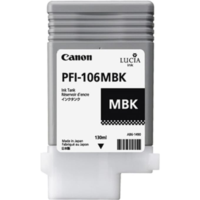 CANON PFI-106MBK inktcartridge matzwart standard capacity 130 ml 1-pack