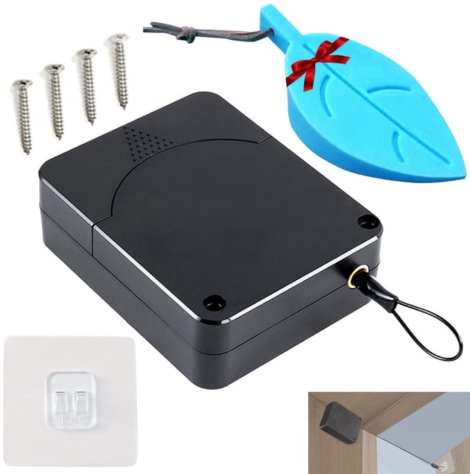 Dailygoods- Deurdranger Automatisch - Demper - Binnen - Deurstopper - Zelfsluitend - Compact 80x65x25mm - Deursluiting
