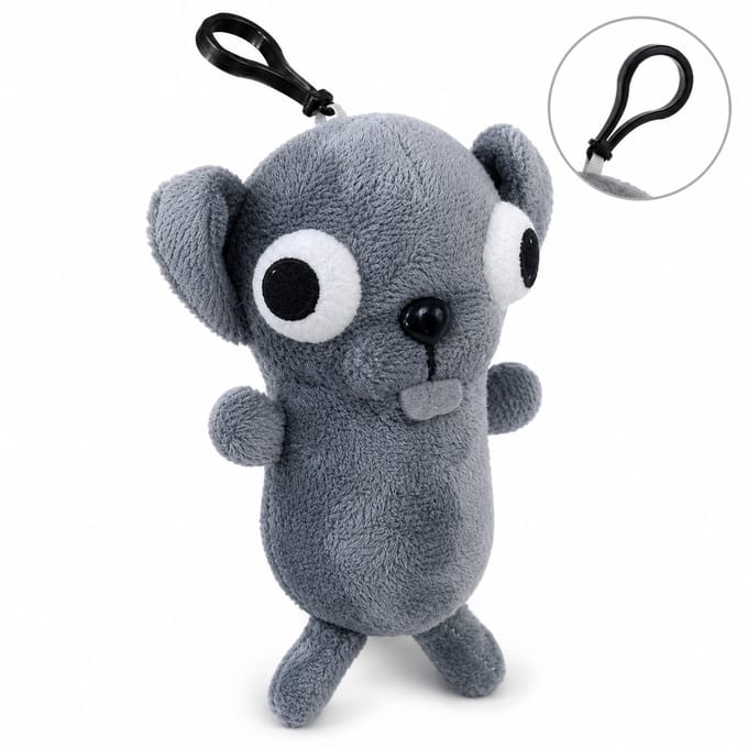 Lelijke Hond Knuffel Sleutelhanger 16cm - Grappige Meme Knuffel
