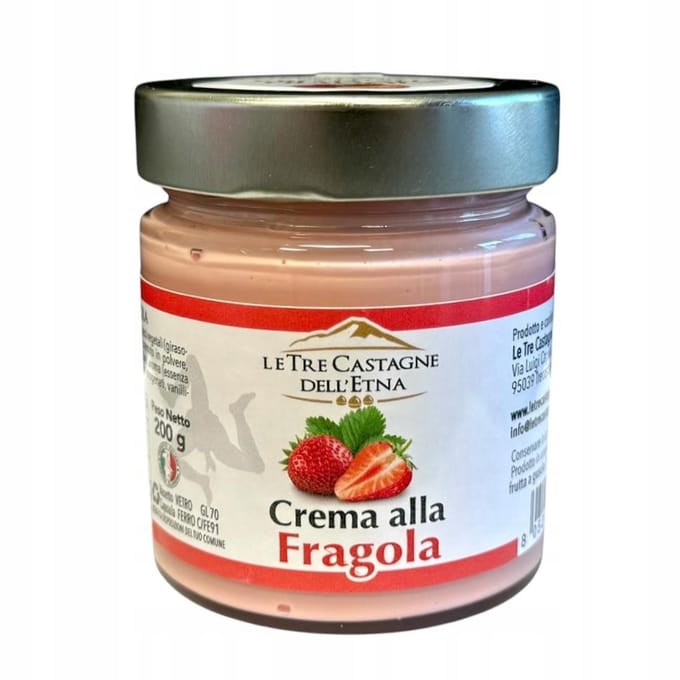 Confiture de fraises Sicile Le Tre Castagne dell'Etna 200g