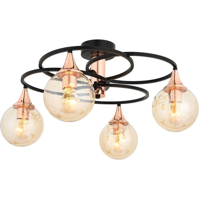 Plafondlamp Darnall 4-lichts | Lumos