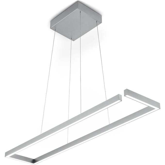 Knapstein LED hanglamp Marisa-100, mat nikkel, 100 x 20cm
