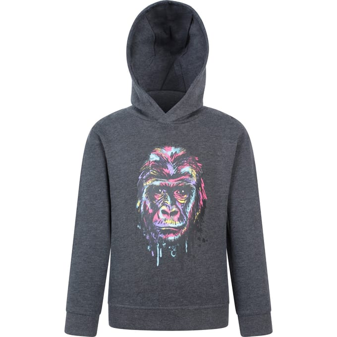 Mountain Warehouse Kinder/Kids Graffiti Gorilla Hoodie (Grijs)
