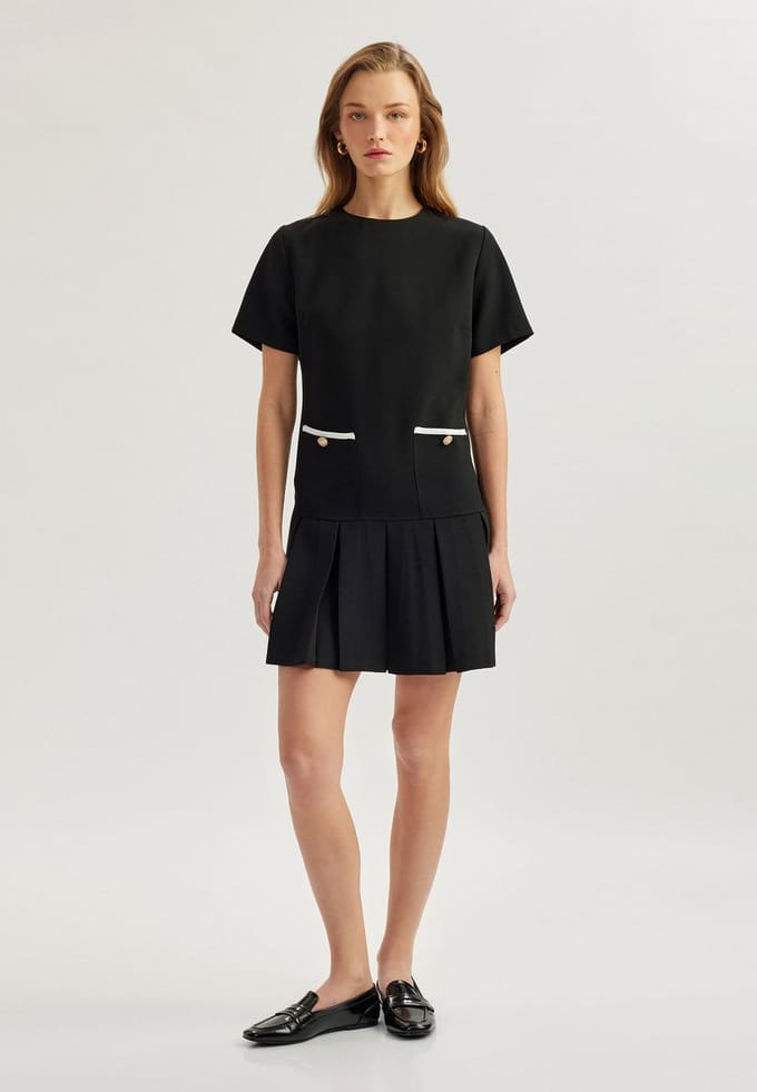 Mini-lengte Vorm A A-Linien-Kleid