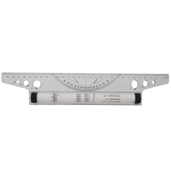 Parallelle Rol Liniaal Tekenen Ontwerpen Type Hoek Liniaal Kunst Meetinstrument 30cm Lengte gray