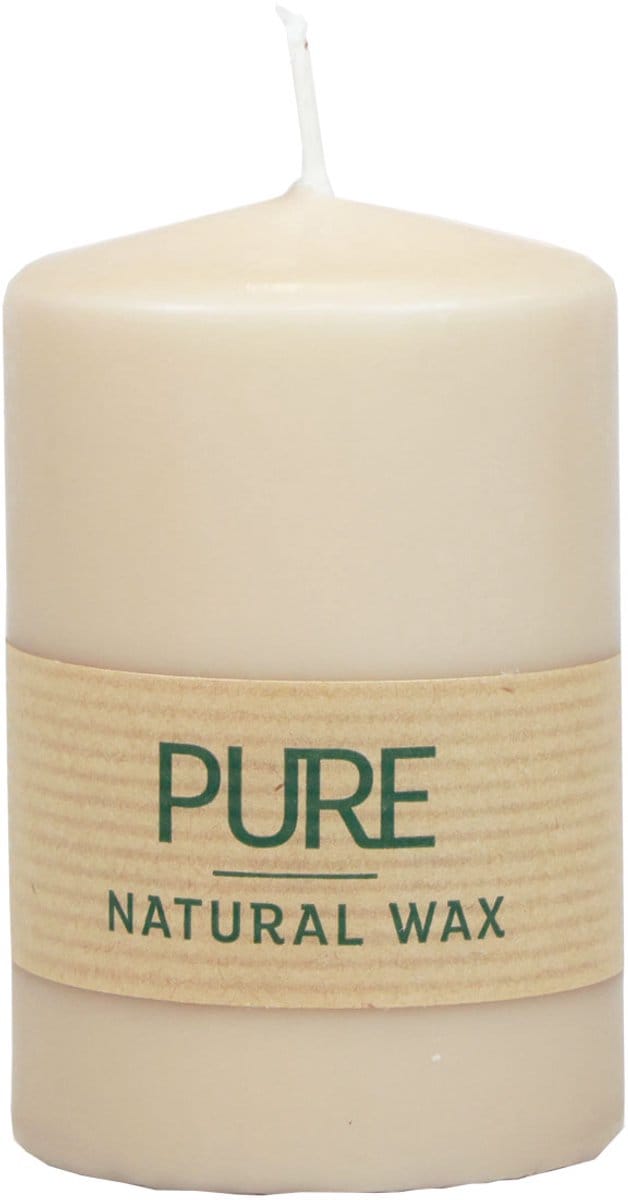 PURE stompkaars Beige Wenzel kaarsen 90/60mm