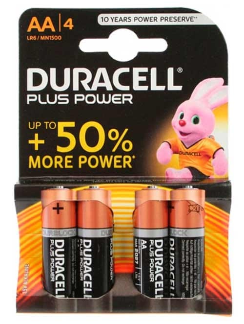 Duracell Plus Power AA Alkaline batterijen 4 Stuks