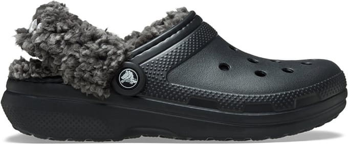Crocs Classic Fleece Lined Clog Instappers Zwart