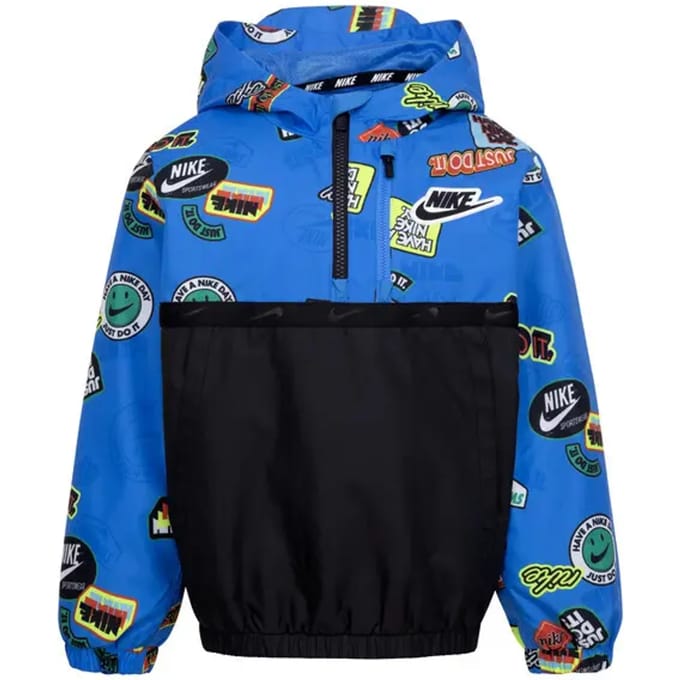 Waterdicht kinderjack met halve rits Nike
