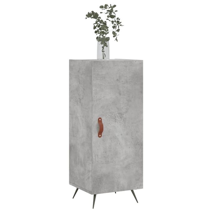 vidaXL - Dressoir - 34,5x34x90 - cm - bewerkt - hout - betongrijs