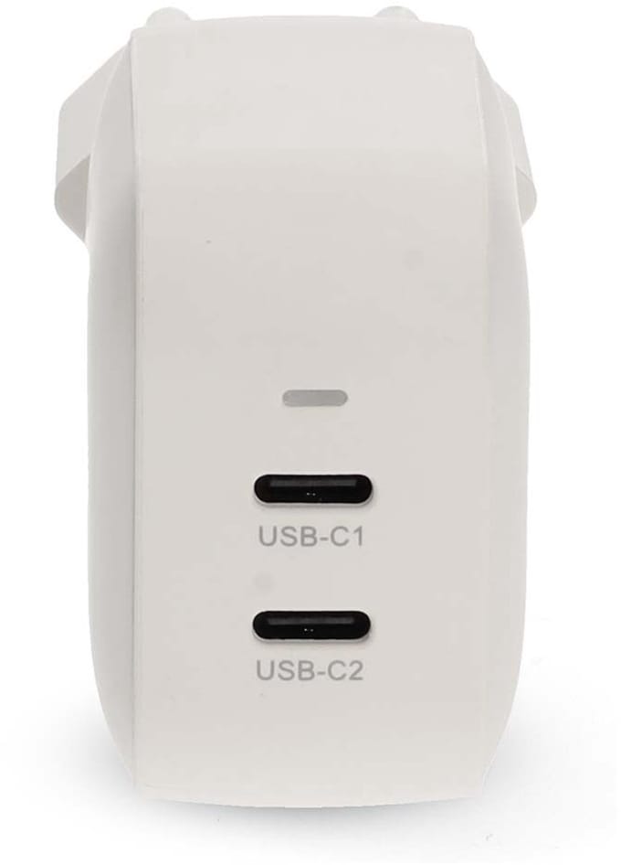 Nedis Oplader - 45 W - GaN - PD3.0 - 2.25 / 3.0 A - Outputs: 2 - 2x USB-C - Automatische Voltage Selectie - Wit