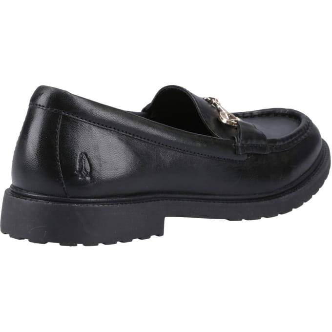 Hush Puppies Verity Snaffle Leer Dames Zwarte Instappers