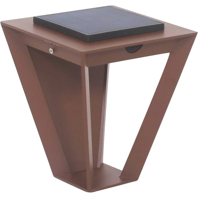 Les Jardins LED-zonnelamp Metro met sensor, corten