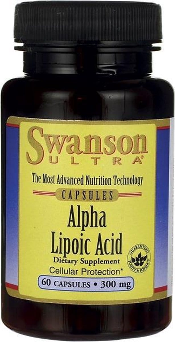 Supplementen - Ultra Alpha Lipoic Acid 300mg - ALA- 60 Capsules - Swanson -