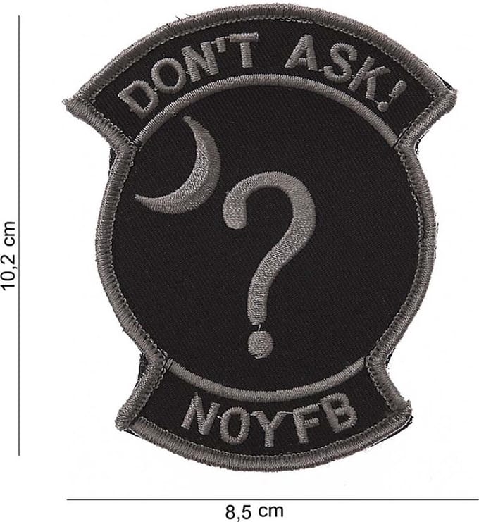 Embleem stof Don't ask