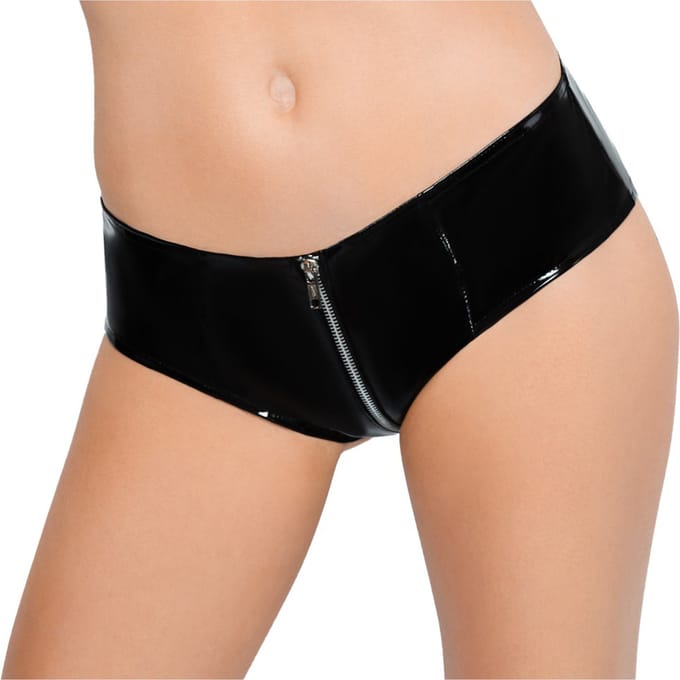Zwarte Lak Slip