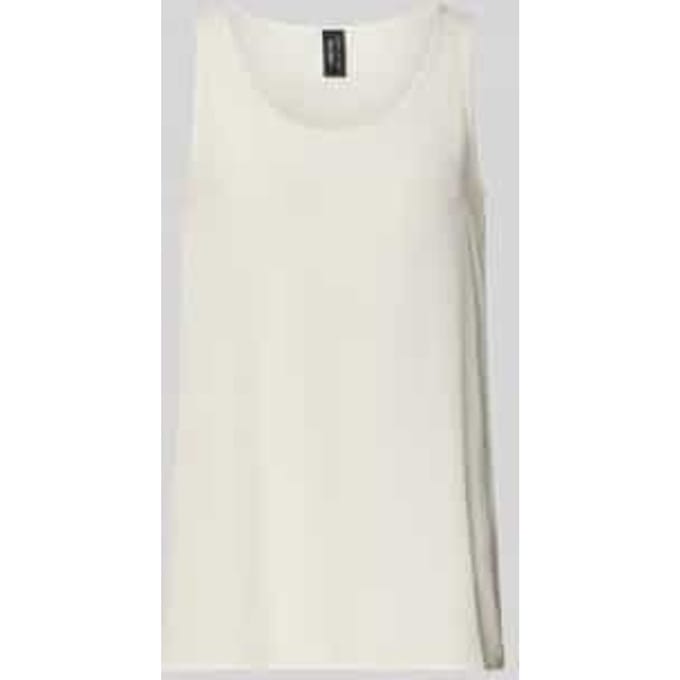 Blouseshirt met ronde hals en labeldetail