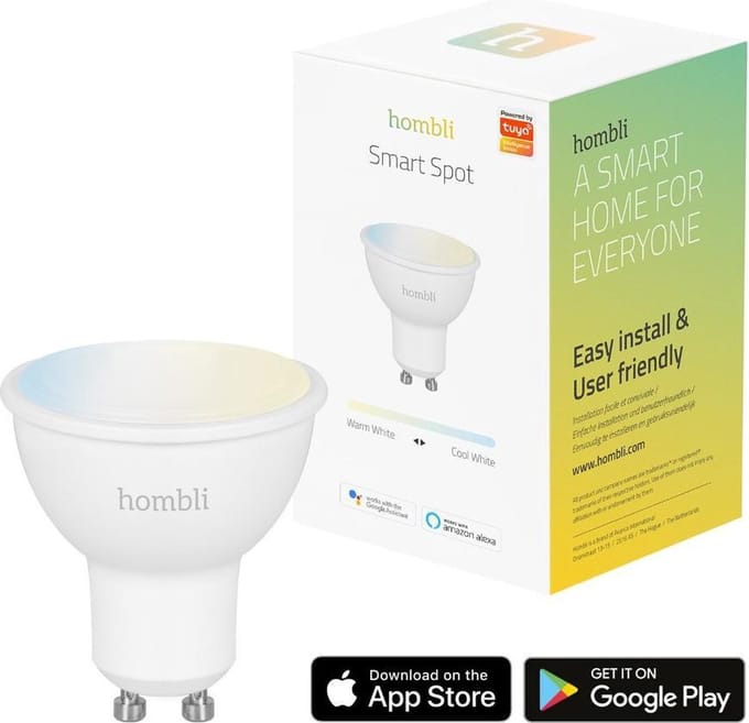 Hombli Slimme verlichting - Wifi Lamp GU10 warmwit licht - 1 stuk