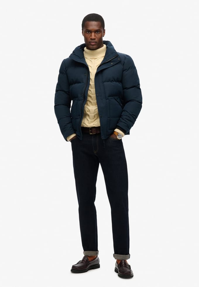 Superdry - Everest korte pufferjas - Heren - Gewatteerde jassen
