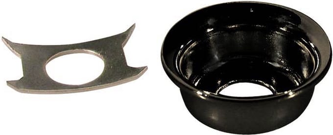 Boston JP-4-B TE-model Invoercup - Zwart Metaal met Retainer Clip