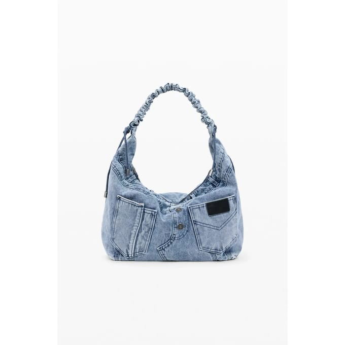 Desigual schoudertas Jackdenim Matsue Shoulder Bag Denim Medium Light Lichtblauw