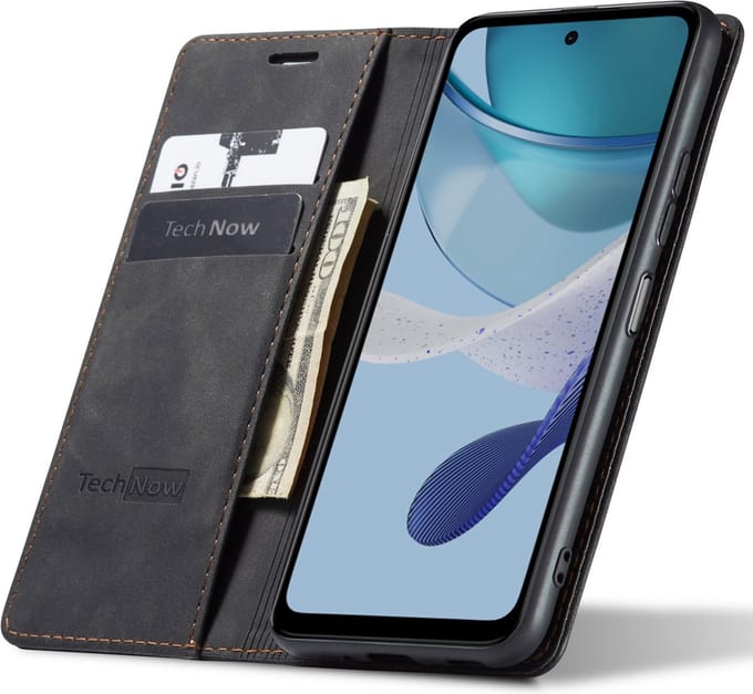 Hoesje geschikt voor Google Pixel 8a - Book Case Leer Slimline Zwart