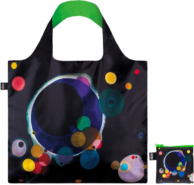 LOQI Bag - Several Circles Neon Green