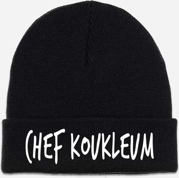 Muts Chef koukleum - Beanie - Winter - Heren - Dames - One-size - Acryl - zwart