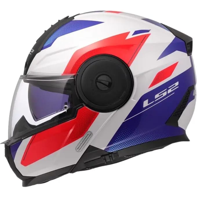 LS2 FF902 Scope II Duria Wit Blauw Rood 06 Systeemhelm - Helm