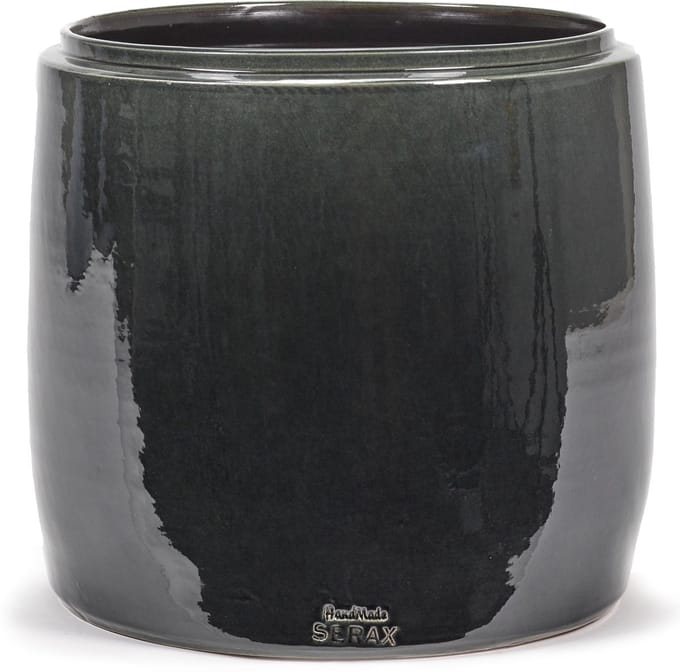 Serax - Glazed shades - Bloempot S - Donkergrijs - 30 Ø