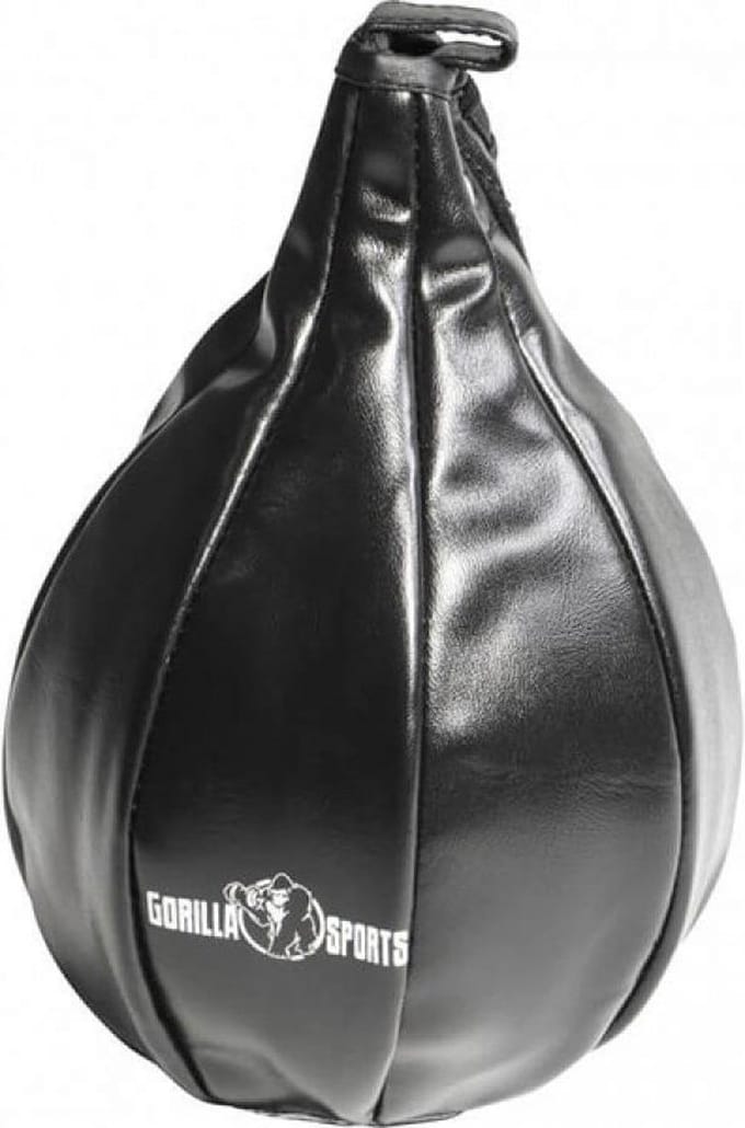 Gorilla Sports Boksbal - Bokszak - Kunstleder - Zwart