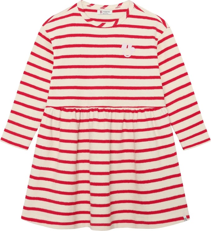 Noppies Jurk stripe - Bone White - Maat 128