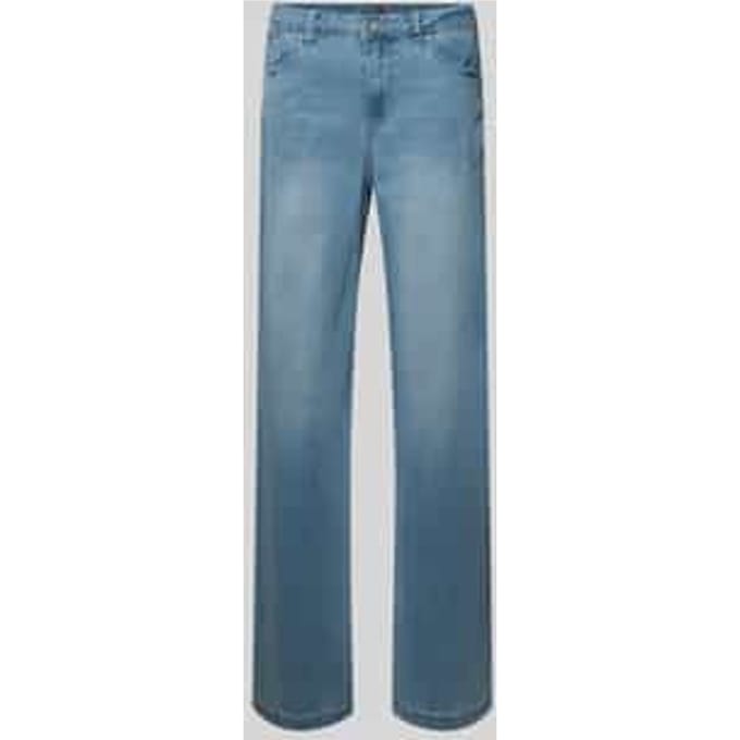 wide fit jeans met lyocell en viscose