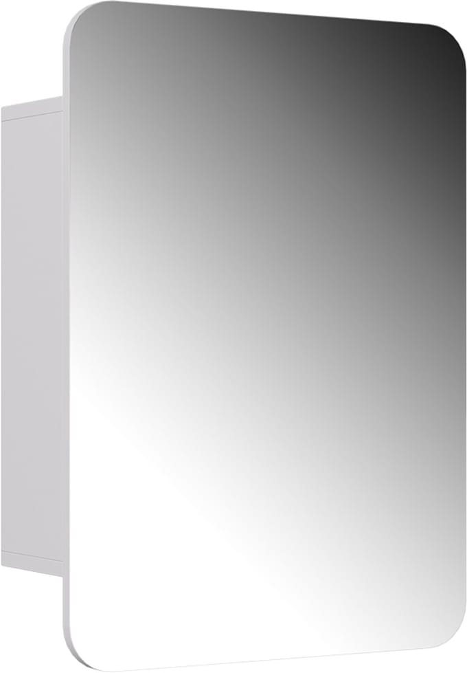 Vicco Zino Badkamerspiegelkast – 70 x 50 cm met planken Wit
