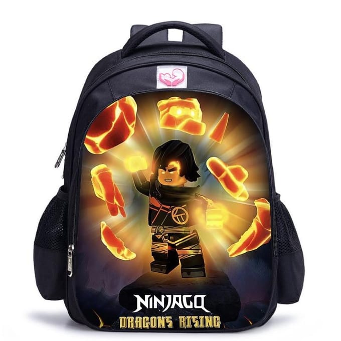 Lego Ninjago Seizoen 5 Cartoon Print Zwarte Rugzak black - medium